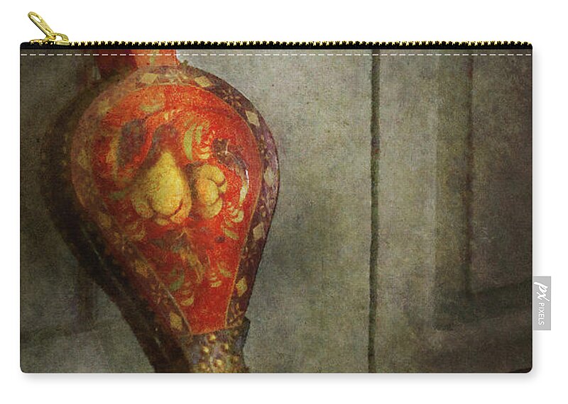 Suburbanscenes Zip Pouch featuring the photograph Furniture - Fireplace - The bellows by Mike Savad