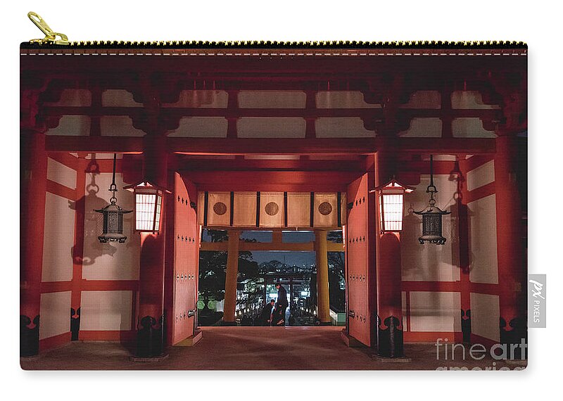 Shinto Carry-all Pouch featuring the photograph Fushimi Inari Taisha, Kyoto Japan 2 by Perry Rodriguez