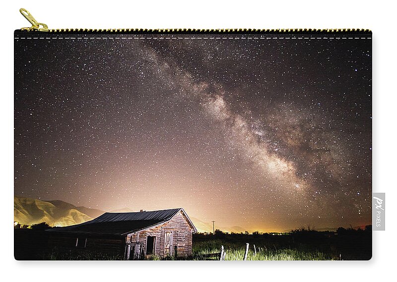 Star Valley Carry-all Pouch featuring the photograph Galaxy in Star Valley by Wesley Aston