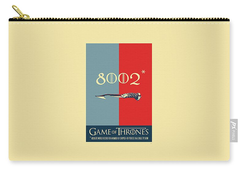 “in Stitches” Collection By Serge Averbukh Carry-all Pouch featuring the digital art Game of Thrones - 8002 by Serge Averbukh