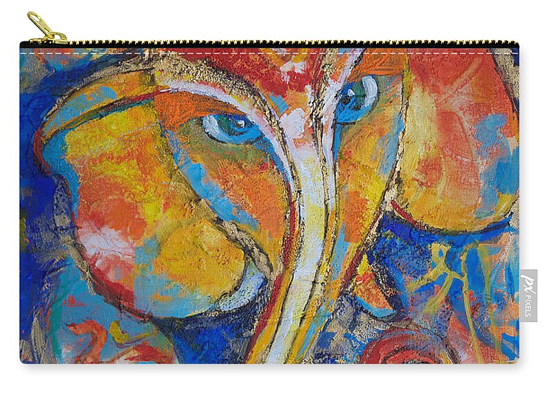 Ganesha Carry-all Pouch featuring the painting Shree Ganesh by Jyotika Shroff