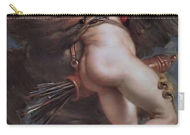 Prado Zip Pouch featuring the painting Ganymede  by Peter Paul Rubens