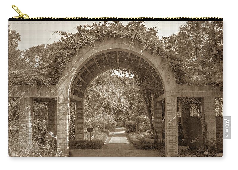 2017 Carry-all Pouch featuring the photograph Garden Arch by Darrell Foster