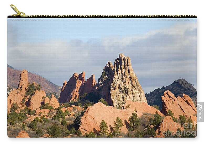 Colorado Zip Pouch featuring the photograph Garden of the Gods Colorado Springs by Steven Krull