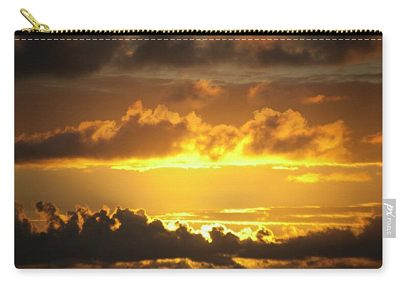 Rising Sun Zip Pouch featuring the photograph Genesis by Adele Aron Greenspun