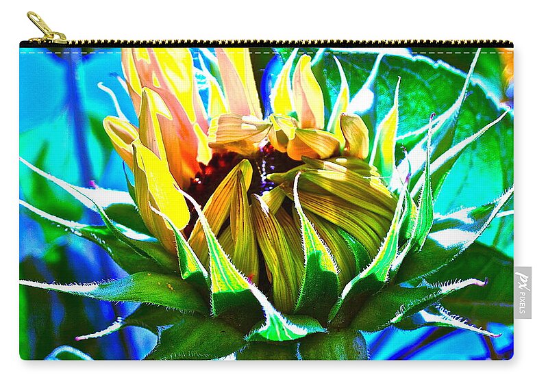 Photographs Zip Pouch featuring the photograph Genesis by Gwyn Newcombe
