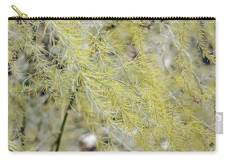 Foliage Zip Pouch featuring the photograph Gentle Weeds by Deborah Crew-Johnson