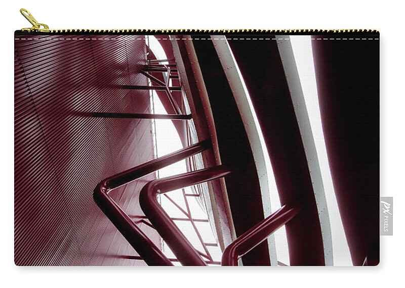Architecture Zip Pouch featuring the photograph Geometric Flow 11 by Mark David Gerson