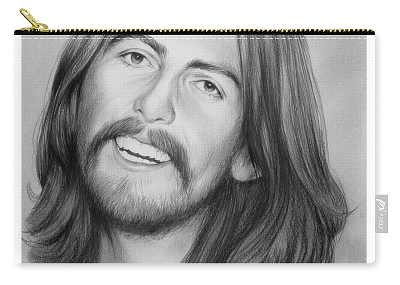 Celebrities Carry-all Pouch featuring the photograph George Harrison by Greg Joens