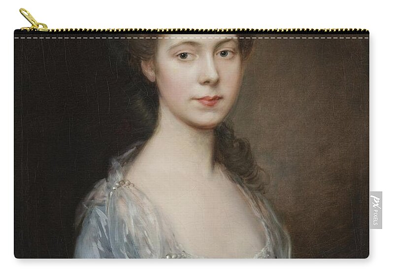 Thomas Gainsborough English 1727 - 1788 Mrs. George Oswald Carry-all Pouch featuring the painting George Oswald by Thomas
