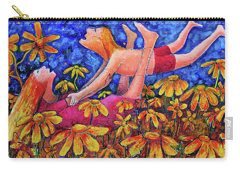 Art Zip Pouch featuring the painting Geronimo by Jeremy Holton