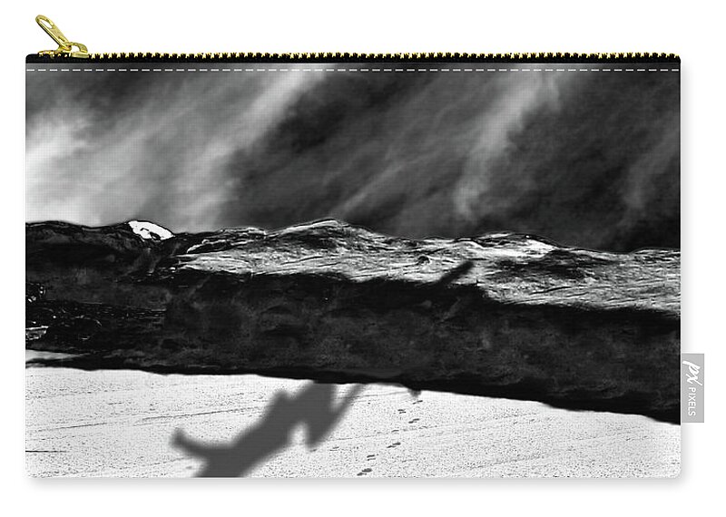 Umbrella Zip Pouch featuring the photograph Ghost by Emada Photos