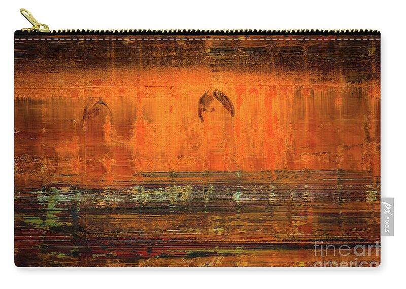 Freighter Zip Pouch featuring the photograph Ghost Freighter by Doug Sturgess