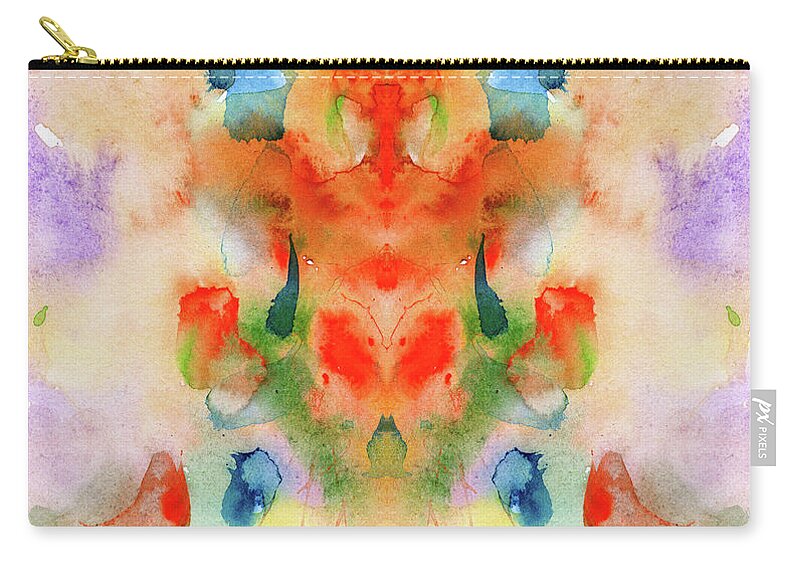 Halloween Zip Pouch featuring the painting Ghost by Michal Boubin