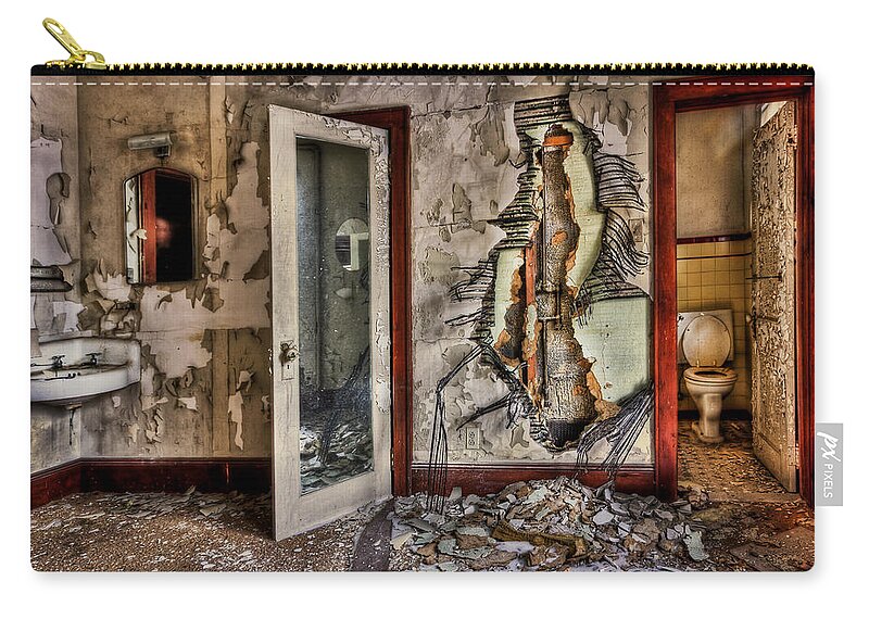 Ghost Carry-all Pouch featuring the photograph Ghost of Time by Evelina Kremsdorf