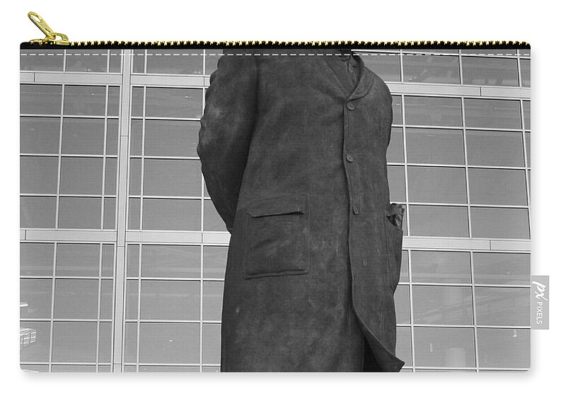 Vince Lombardi Zip Pouch featuring the photograph Ghosts of Lambeau by Tommy Anderson
