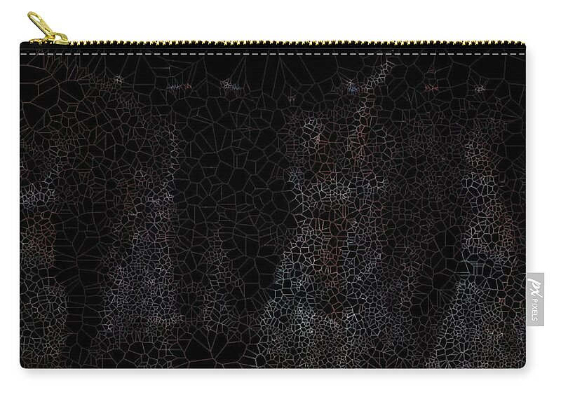 Vorotrans Zip Pouch featuring the digital art Ghosts by Stephane Poirier