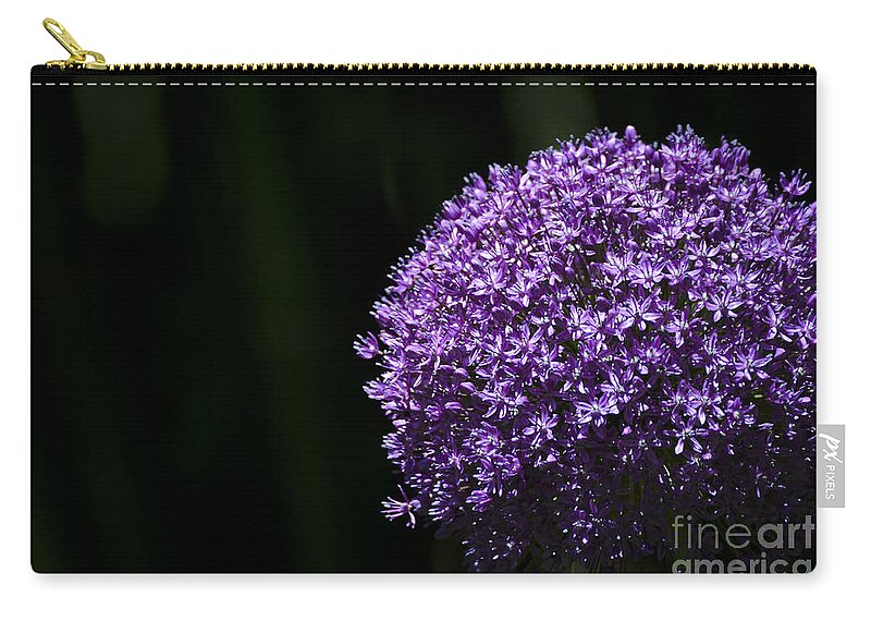 Flower Zip Pouch featuring the photograph Giant Allium by Andrea Silies