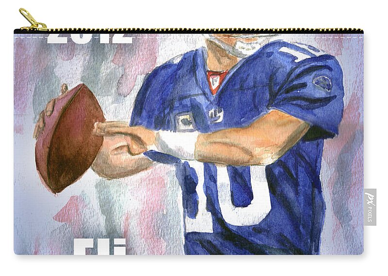 #10 Zip Pouch featuring the painting Giants Win by Clara Sue Beym