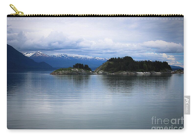 Glacier Bay National Park Zip Pouch featuring the photograph Glacier Bay Alaska by Veronica Batterson