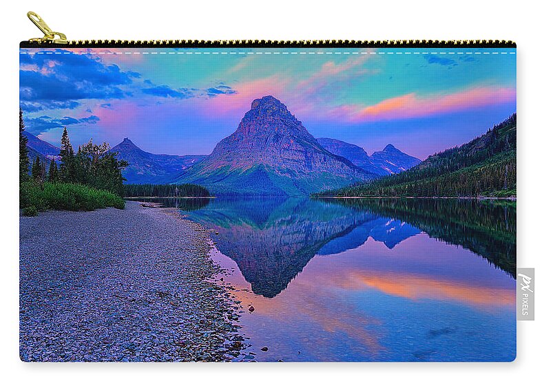 Glacier National Park Zip Pouch featuring the photograph Glacier National Park Poster by Greg Norrell