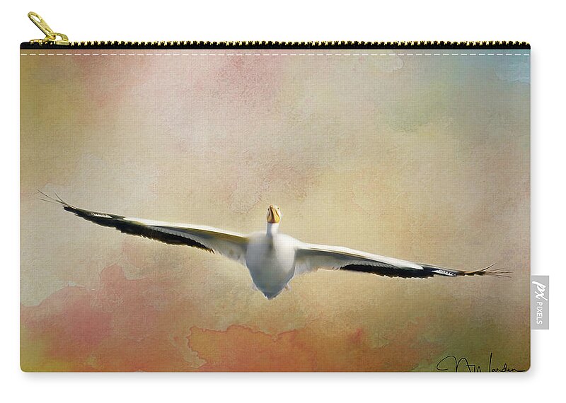 Nature Zip Pouch featuring the photograph Gliding on Air by Norma Warden