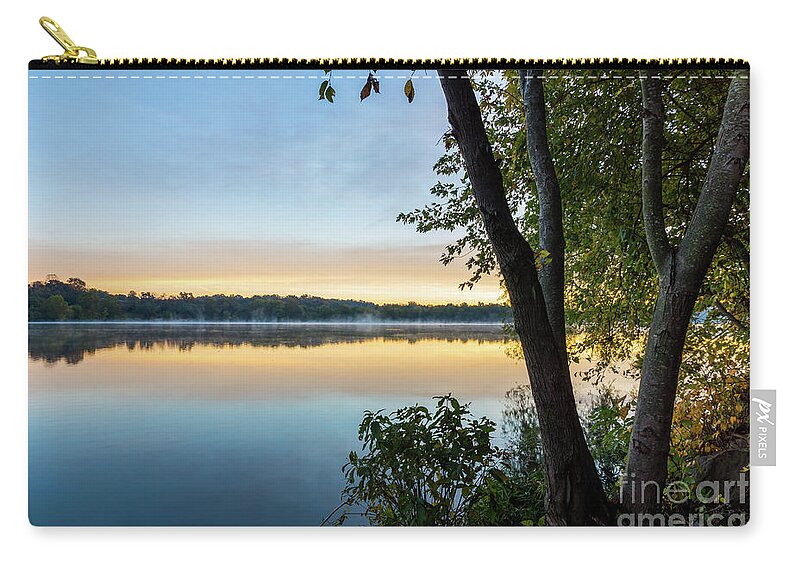 Ozarks Zip Pouch featuring the photograph Glorious Autumn Morning by Jennifer White