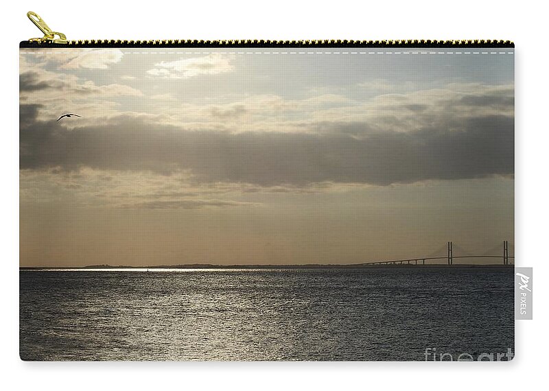 Sunset Zip Pouch featuring the photograph Glorious by Jan Gelders