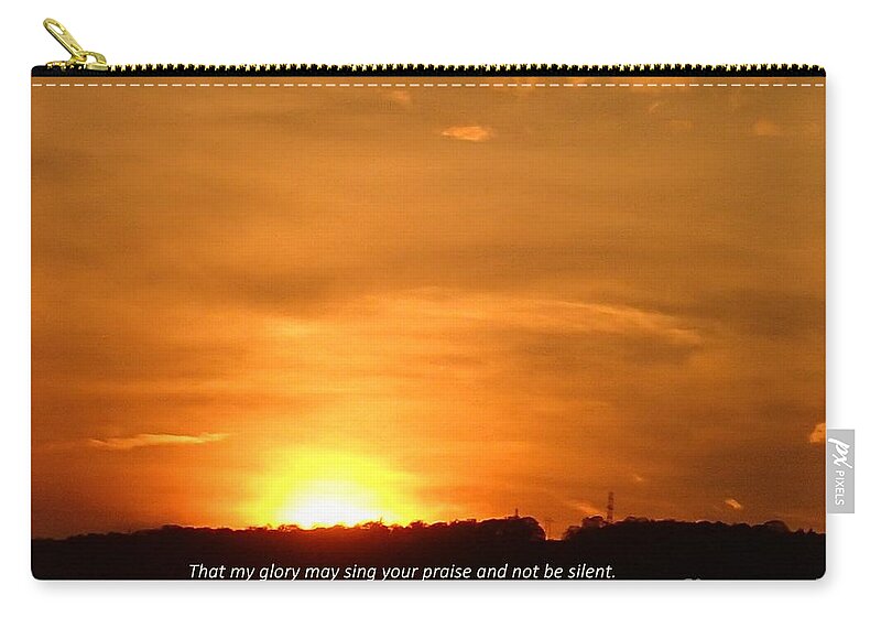 Nepa Zip Pouch featuring the photograph Glory and Thanks by Christina Verdgeline