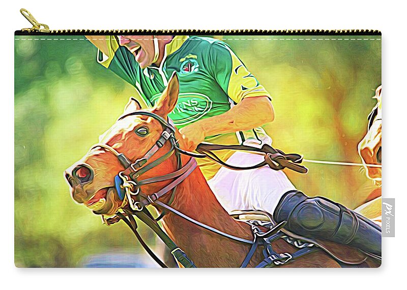 Alicegipsonphotographs Zip Pouch featuring the photograph Goal Happy by Alice Gipson