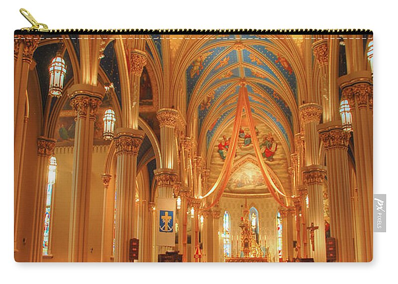 Cathedral Zip Pouch featuring the photograph God Do You Hear Me by Ken Smith