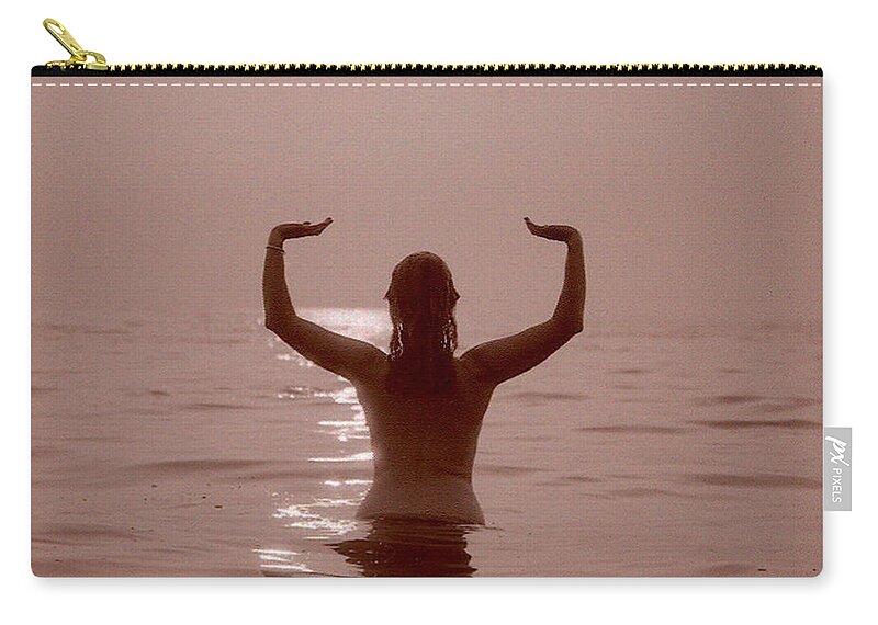 Nude Zip Pouch featuring the photograph Goddess by DArcy Evans