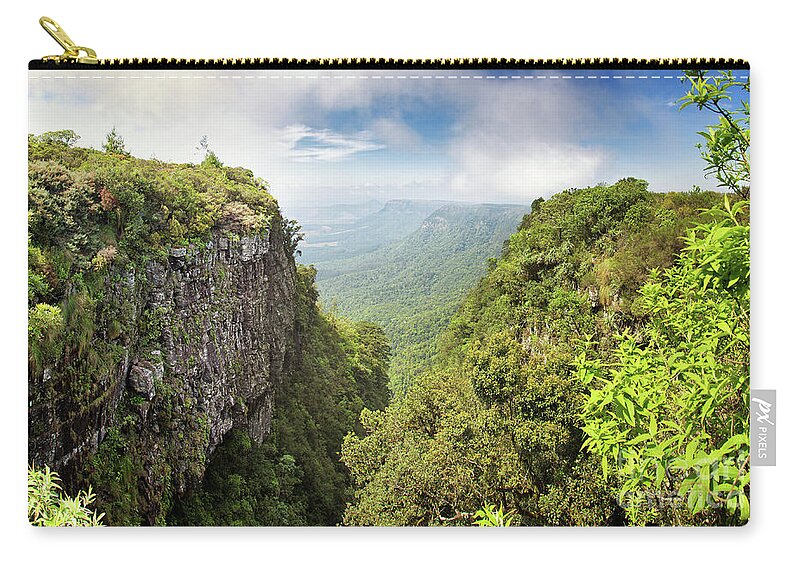 Gods Zip Pouch featuring the photograph God's Window panorama by Jane Rix