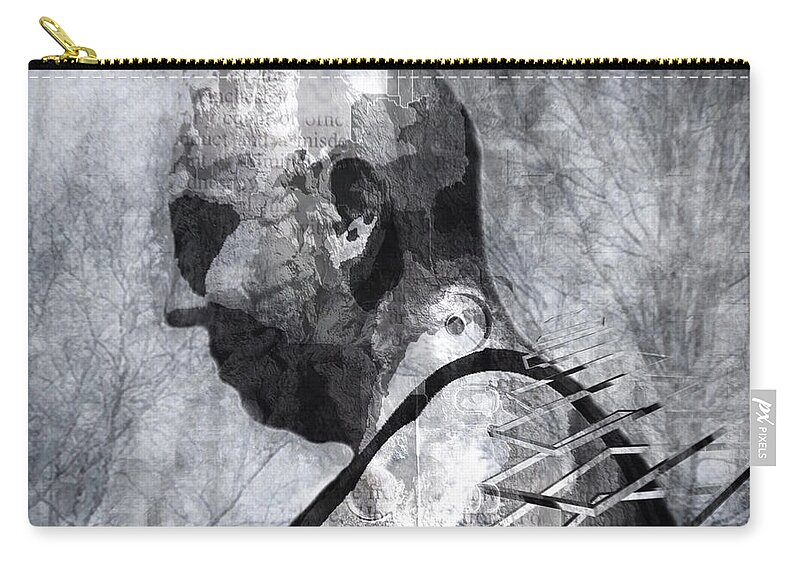 Portrait Zip Pouch featuring the photograph Going Up by Looking Glass Images