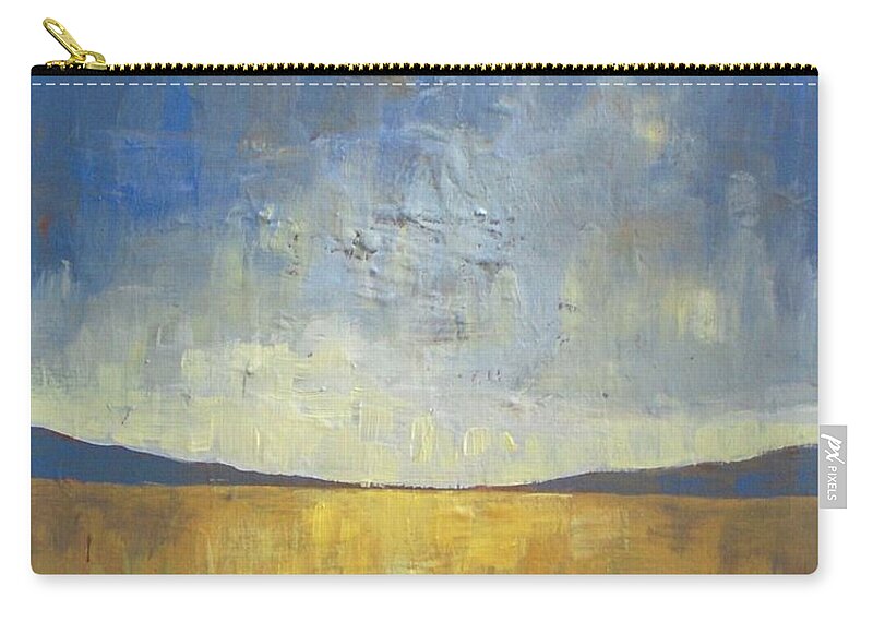 Autumn Zip Pouch featuring the painting Golden Glow by Vesna Antic