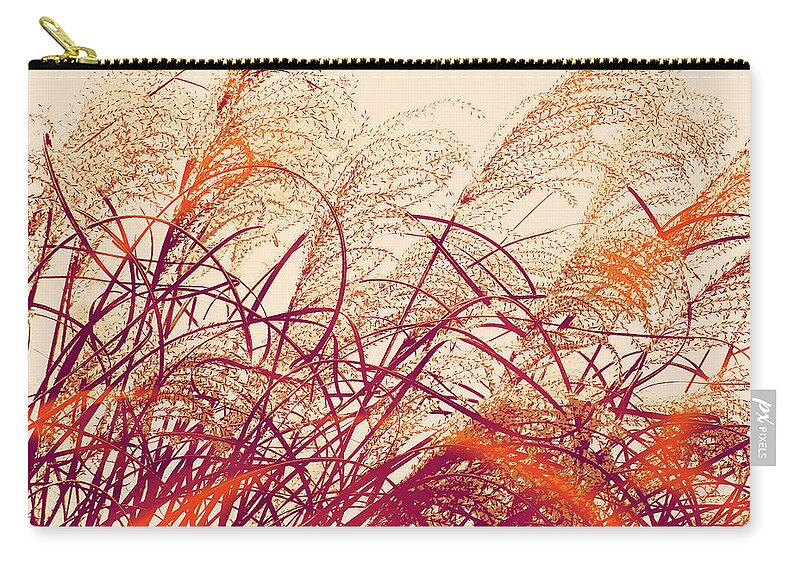 Abstract Pampas Carry-all Pouch featuring the photograph Abstract Pampas by Stacie Siemsen