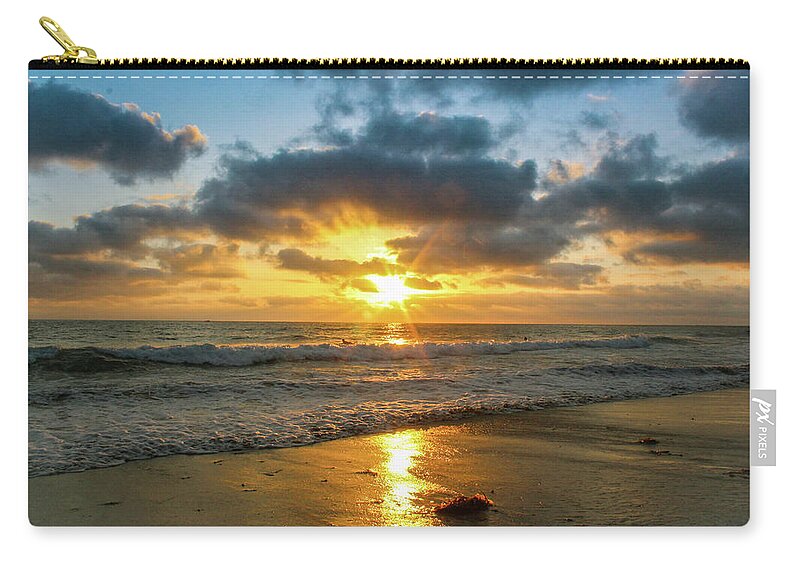  Zip Pouch featuring the photograph Golden Hour at Grandview by Alison Frank