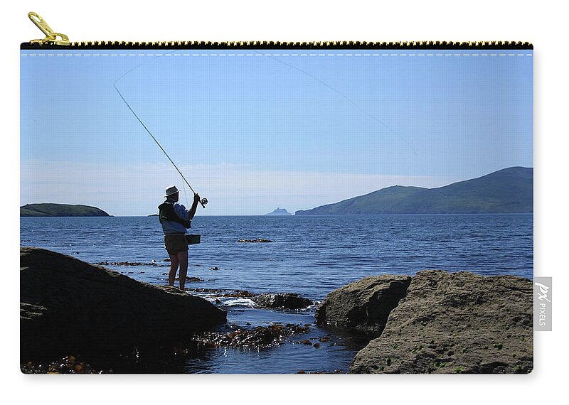Fishing Zip Pouch featuring the photograph Gone Fishing by Aidan Moran