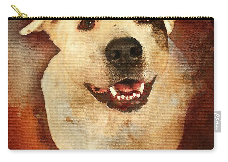 Good Dog Zip Pouch featuring the photograph Good Dog by Bellesouth Studio
