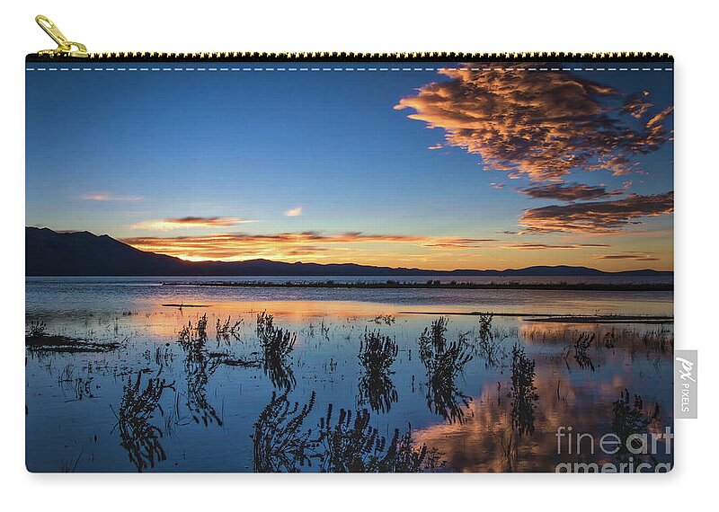 Good Night Tahoe Zip Pouch featuring the photograph Good Night Tahoe by Mitch Shindelbower