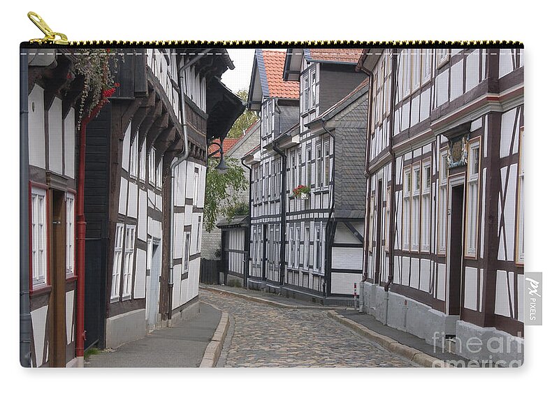 Prott Zip Pouch featuring the photograph Goslar old town 3 by Rudi Prott