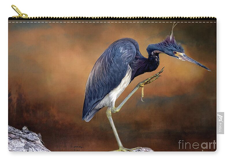 Birds Carry-all Pouch featuring the photograph Gotta Scratch That Itch by DB Hayes