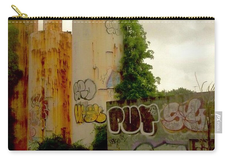 Graffiti Zip Pouch featuring the photograph Graffitti Art America by Margie Avellino