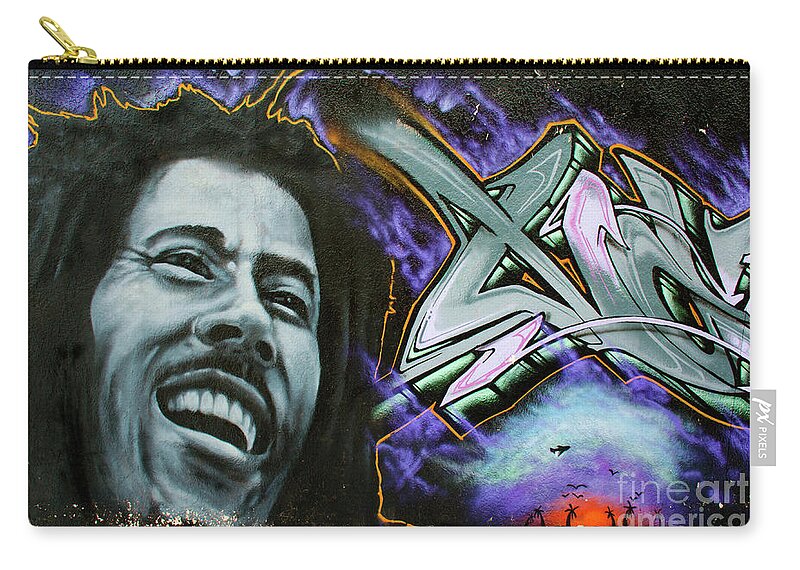 Marley Zip Pouch featuring the photograph Graffiti Magic by Bob Christopher