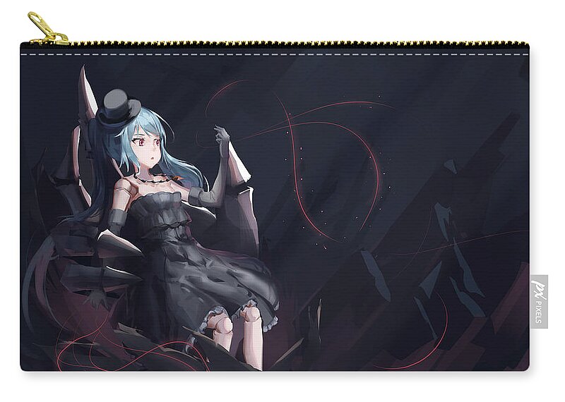 Granblue Fantasy Zip Pouch featuring the digital art Granblue Fantasy by Super Lovely