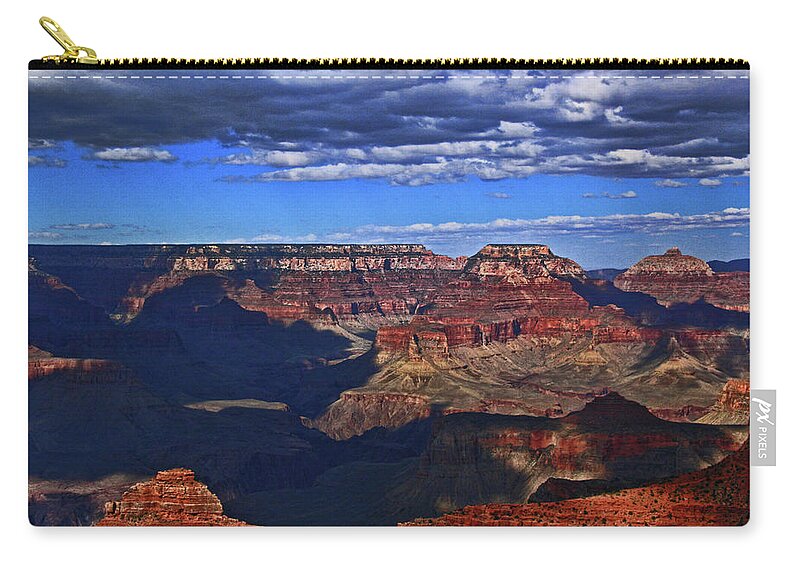 Mather Point Zip Pouch featuring the photograph Grand Canyon  # 47 - Mather Point Overlook by Allen Beatty