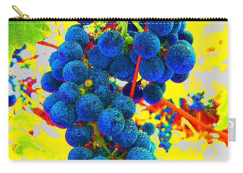 Grapes Zip Pouch featuring the photograph Grapes by Jerome Stumphauzer