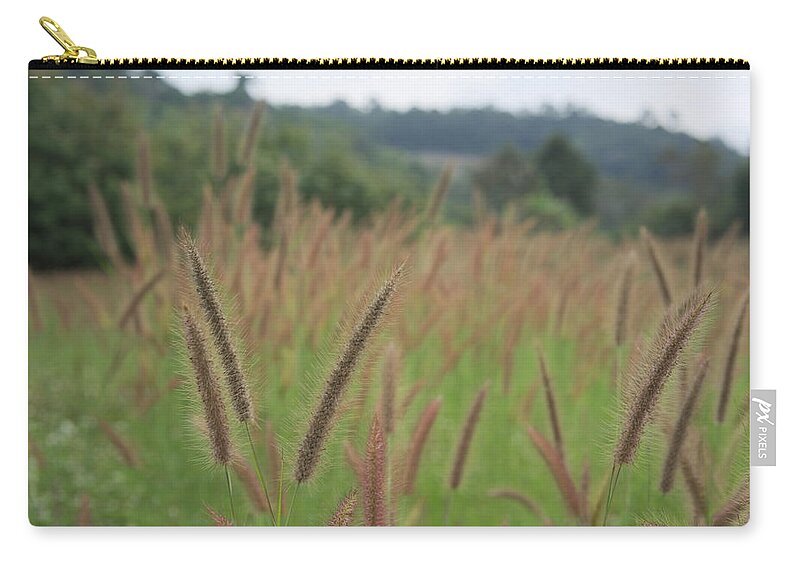 Thailand Zip Pouch featuring the photograph Grass by Ivan Franklin