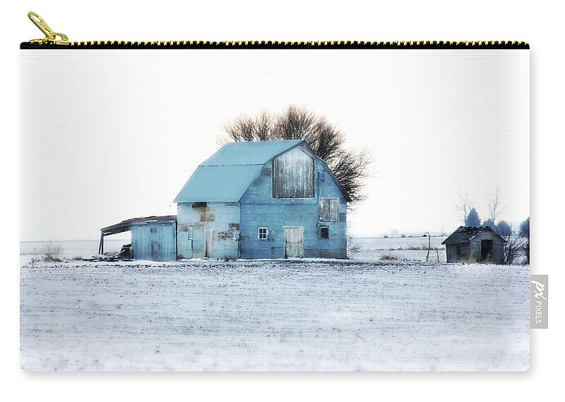 Barn Zip Pouch featuring the photograph Grays by Julie Hamilton