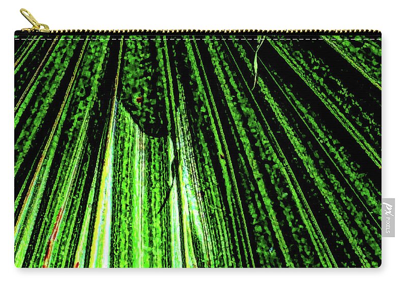 Green Leaf Zip Pouch featuring the photograph Green Leaf Forest Photo by Gina O'Brien